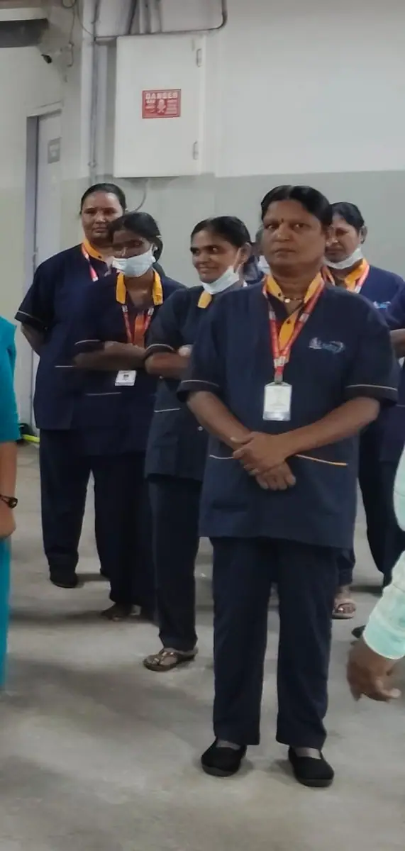 OSS staff team in uniform during a site briefing